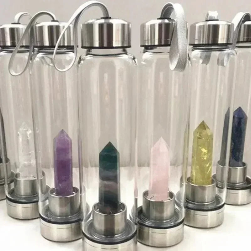 Natural Crystal Stone Water Bottle